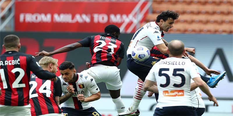 kèo chấp 0.5 giữa ACmilan và Genoa
