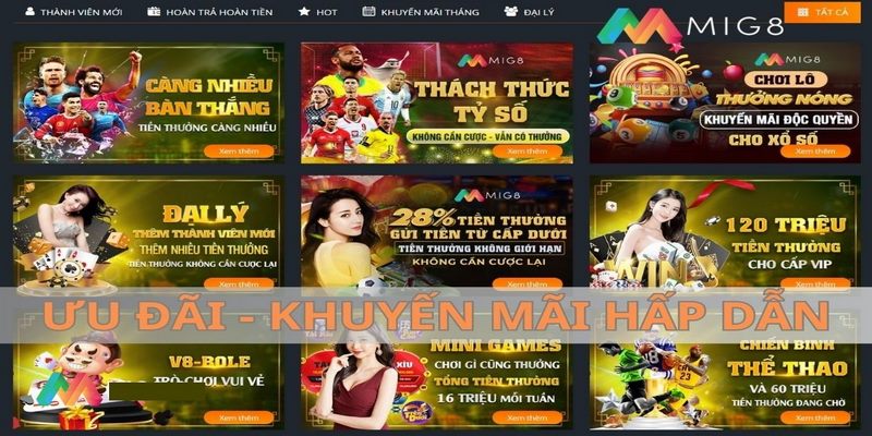 Những chú ý khi đăng ký khuyến mãi MIG8
